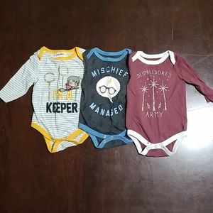Harry Potter Onesies size 0-3m